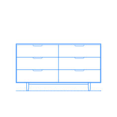 Furniture Dressers Chests Raleigh Wide Dresser Stencil Svg Design File, Free Vectors File